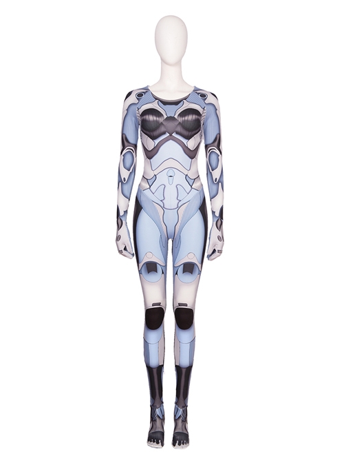 Alita Battle Angel Alita Printing Bodysuit Battle Suit Halloween Cosplay Costume Full Set