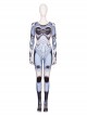 Alita Battle Angel Alita Printing Bodysuit Battle Suit Halloween Cosplay Costume Full Set