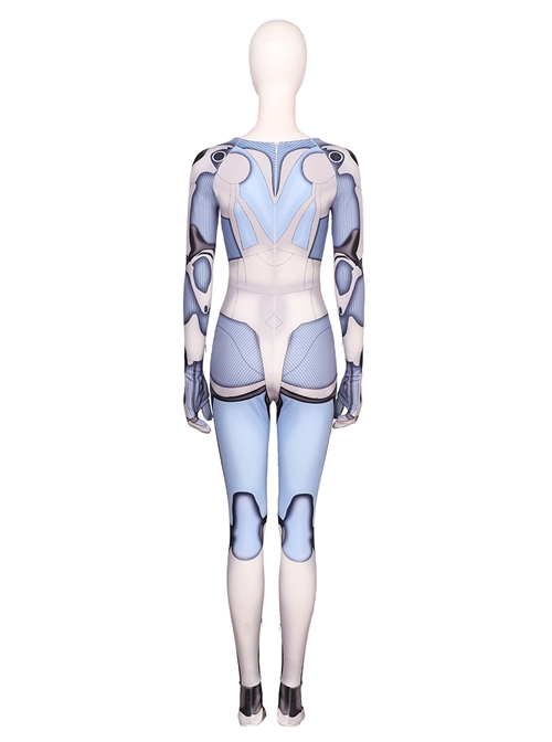Alita Battle Angel Alita Printing Bodysuit Battle Suit Halloween Cosplay Costume Full Set