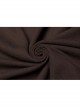 Rough Cotton Hemp Splice Pattern PU Leather High Waist Metal Rings Lace-Up Irregular Frill Hem Brown Punk  Sling Dress