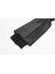 Flocking Lace Splice Positioning Sequins Embroidery Mesh Off-Shoulder Lace Cuff Back Lace-Up Black Gothic Maxi Dress
