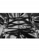 Patent Leather High Collar Chest Hollow-Out Asymmetric Front Panel Back Lace-Up Black Punk Chinese Style Tight Dress