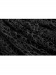 Off-Shoulder Metal Buckle Strap Metal D-Buckle Bandage Splice Irregular Dark Mesh Black Punk Knit Dress