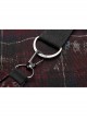 Off-Shoulder Metal Buckle Strap Metal D-Buckle Bandage Splice Irregular Dark Mesh Black And Red Plaid Punk Knit Dress