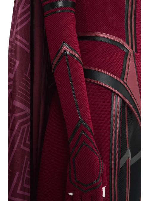 Wanda Vision Scarlet Witch Wanda Django Maximoff Battle Suit Halloween Cosplay Costume Second Version Full Set