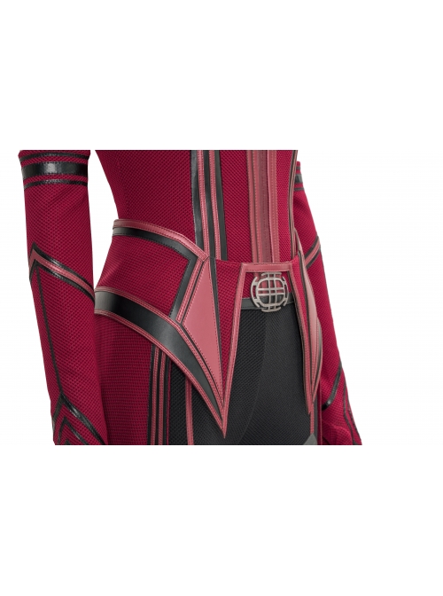 Wanda Vision Scarlet Witch Wanda Django Maximoff Battle Suit Halloween Cosplay Costume Second Version Full Set