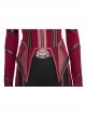 Wanda Vision Scarlet Witch Wanda Django Maximoff Battle Suit Halloween Cosplay Costume Second Version Full Set
