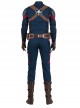 Avengers Endgame Captain America Steve Rogers Battle Suit Halloween Cosplay Costume Full Set Without Hat