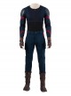 Avengers Endgame Captain America Steve Rogers Battle Suit Halloween Cosplay Costume Full Set Without Hat