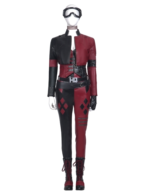 The Suicide Squad Harley Quinn Halloween Cosplay Costume Full Set Without Goggles