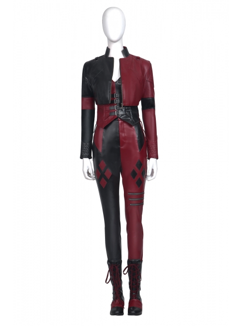 The Suicide Squad Harley Quinn Halloween Cosplay Costume Full Set Without Goggles
