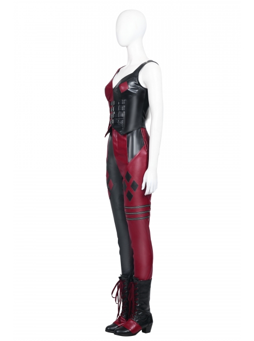The Suicide Squad Harley Quinn Halloween Cosplay Costume Full Set Without Goggles