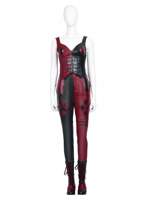 The Suicide Squad Harley Quinn Halloween Cosplay Costume Full Set Without Goggles