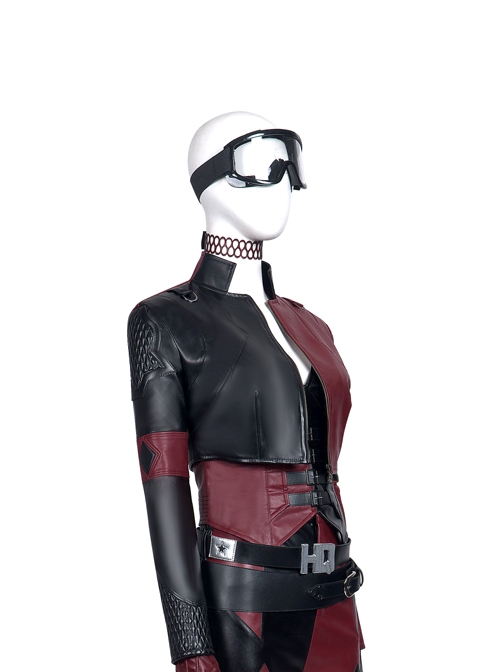 The Suicide Squad Harley Quinn Halloween Cosplay Props Black Laser Goggles