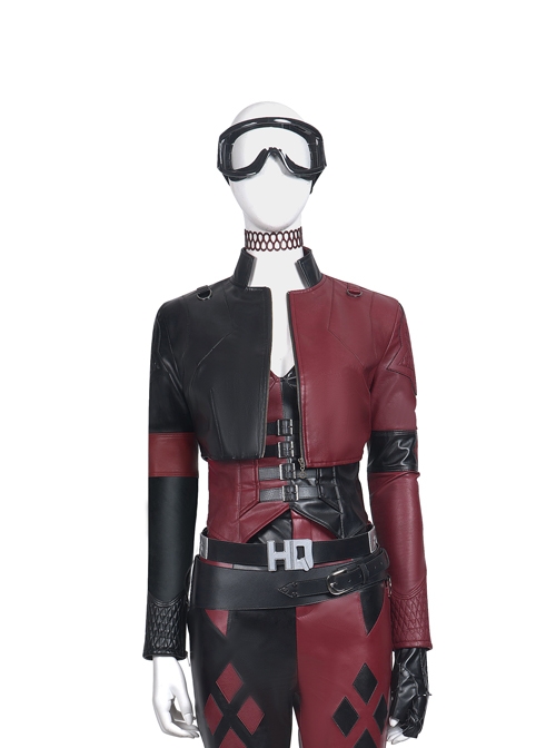 The Suicide Squad Harley Quinn Halloween Cosplay Props Black Laser Goggles