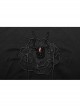 High Collar Shoulder Splice Mesh Front Chest Hollow-Out Lace Embroidery Slit Long Sleeve Lace Cuff Black Gothic  Tight Long Dress