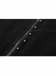 Front Zipper Rivets Decoration Side Splice Classic Red Plaid Rough Selvage Hem Black Punk Twill Short Skirt