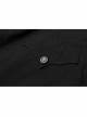 Metal Eyelets Strap Ghost Head Nail Asymmetric Hem Black Punk Striped Jacquard Skirt