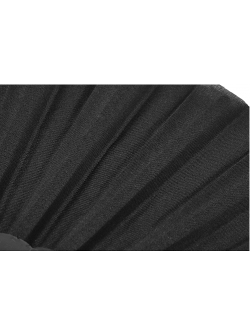 Side Rivet Decoration Lightweight Cloth Black Punk Fan
