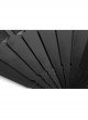 Side Rivet Decoration Lightweight Cloth Black Punk Fan