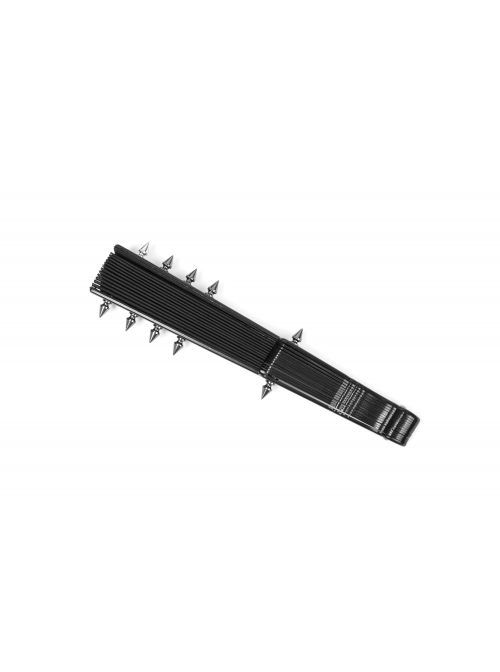 Side Rivet Decoration Lightweight Cloth Black Punk Fan
