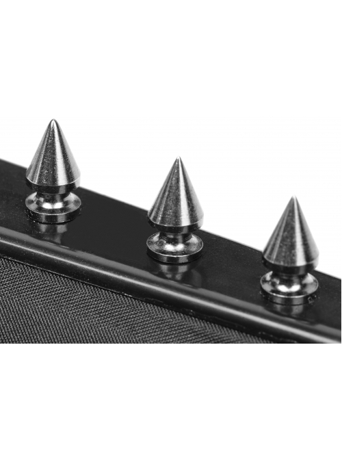 Side Rivet Decoration Lightweight Cloth Black Punk Fan