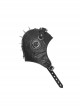 Metal Rivet Plastic Imitation Bullet Decoration Metal Hasp Black Punk PU Leather Pilot Cap