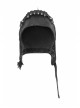 Metal Rivet Plastic Imitation Bullet Decoration Metal Hasp Black Punk PU Leather Pilot Cap
