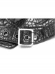 Metal Rivet Plastic Imitation Bullet Decoration Metal Hasp Black Punk PU Leather Pilot Cap