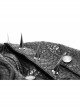 Metal Rivet Plastic Imitation Bullet Decoration Metal Hasp Black Punk PU Leather Pilot Cap