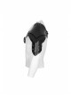 One-Shoulder Metal Buckle Strap Sharp Cone Nails Black Punk Armor Accessory