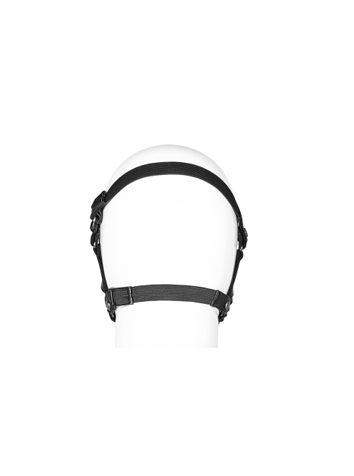 Metal Buckle Elastic Band Sharp Cone Nails Black Punk PU Leather Mask