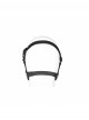 Metal Buckle Elastic Band Sharp Cone Nails Black Punk PU Leather Mask