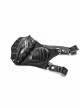 Metal Buckle Elastic Band Sharp Cone Nails Black Punk PU Leather Mask