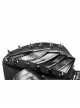 Metal Buckle Elastic Band Sharp Cone Nails Black Punk PU Leather Mask