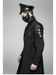 Metal Buckle Elastic Band Sharp Cone Nails Black Punk PU Leather Mask