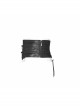Front Metal Retro Decoration Side Zipper Back Waist Lace-Up Black Punk Chinese Style Waist Seal