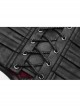 Front Metal Retro Decoration Side Zipper Back Waist Lace-Up Black Punk Chinese Style Waist Seal