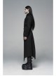 Front Metal Retro Decoration Side Zipper Back Waist Lace-Up Black Punk Chinese Style Waist Seal