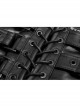 Front Metal Buckle Zipper Back Waist Lace-Up Black Punk Patent Leather Girdle