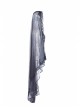 Black Lace Light Thin Gradient Mesh Frill Hem Gothic Veil