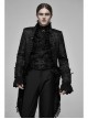 Black Jacquard Front Metal Decoration Flannelette Decals Back Lace-Up Gothic Waistband