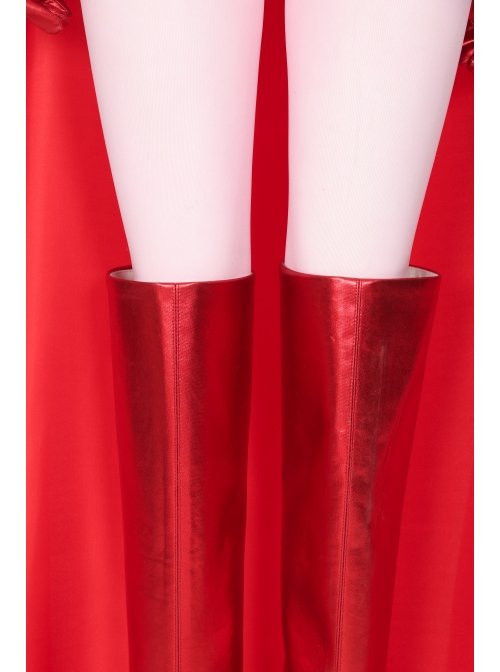 Wanda Vision Scarlet Witch Wanda Maximoff Halloween Cosplay Costume Sexy Red Bodysuit Set