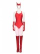 Wanda Vision Scarlet Witch Wanda Maximoff Halloween Cosplay Costume Sexy Red Bodysuit Set