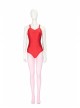 Wanda Vision Scarlet Witch Wanda Maximoff Halloween Cosplay Costume Sexy Red Bodysuit Set