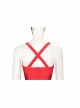 Wanda Vision Scarlet Witch Wanda Maximoff Halloween Cosplay Costume Sexy Red Bodysuit Set