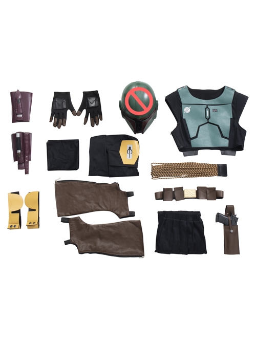 The Mandalorian Season 2 Boba Fett Halloween Cosplay Costume Set
