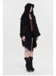 Black Jacquard Metal Hasp Side Lace-Up Gothic Shoe Cover