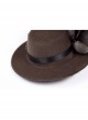 Metal Gear Mesh Flower Feather Decoration Brown Punk Headwear