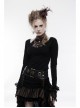 Metal Gear Mesh Flower Feather Decoration Brown Punk Headwear